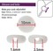 The Beadsmith Fablastic Cord Locks, , Black Color, Silicone Locks, for Elastic Cord Rope Adjuster Non-Slip Stopper